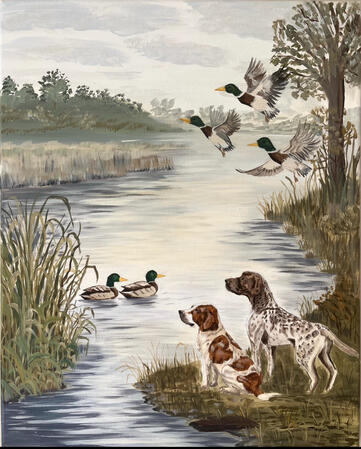 On A Hunt 16x20 $280 SOLD